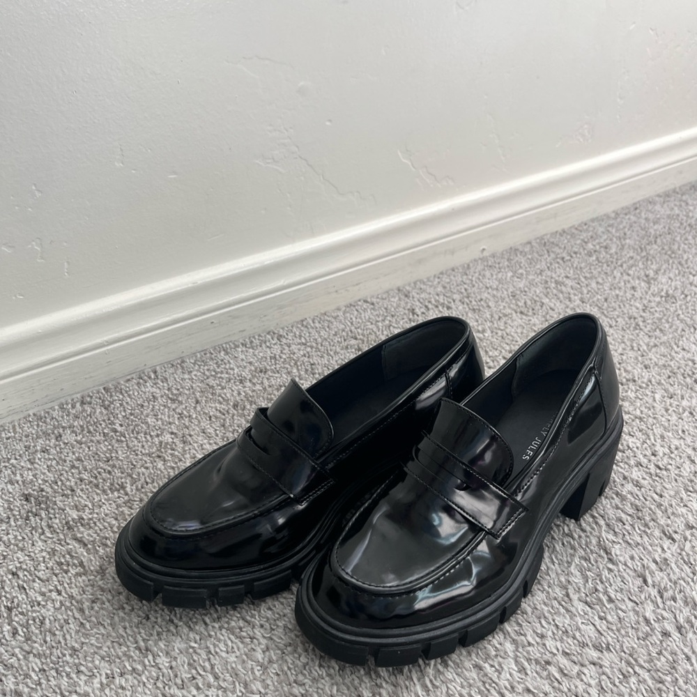 Black Patent Leather Loafers